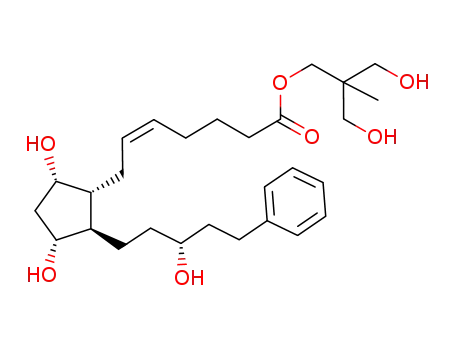 Molecular Structure of 913258-32-9 ((Z)-3-hydroxy-2-(hydroxymethyl)-2-methylpropyl 7-((1R,2R,3R,5S)-3,5-dihydroxy-2-((R)-3-hydroxy-5-phenylpentyl)cyclopentyl)hept-5-enoate)