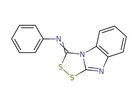 Molecular Structure of 72885-89-3 (3-phenylimino-3H-benzimidazo<2,1-c><1,2,4>-dithiazole)