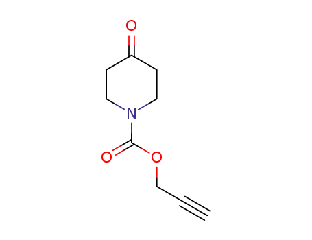 Molecular Structure of 797751-17-8 (4-oxo-piperidine-1-carboxylic acid prop-2-ynyl ester)
