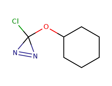 Molecular Structure of 307514-54-1 (3H-Diazirine, 3-chloro-3-(cyclohexyloxy)-)