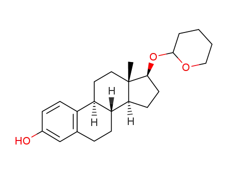 Molecular Structure of 3589-90-0 (17β-(Tetrahydro-2H-pyran-2-yloxy)estra-1,3,5(10)-trien-3-ol)