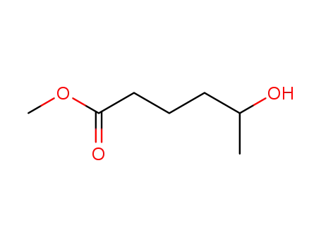 Molecular Structure of 62593-13-9 (Hexanoic acid, 5-hydroxy-, methyl ester)