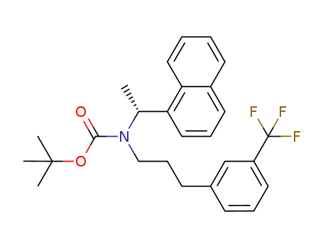 (R)-tert-butyl (1-(naphthalen-1-yl)ethyl)(3-(3-(trifluoromethyl)phenyl)propyl)carbamate