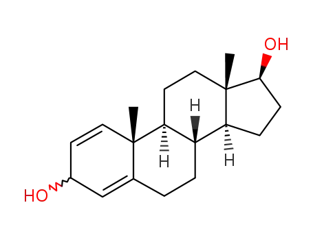 Molecular Structure of 10520-93-1 (androsta-1,4-diene-3α/β,17β-diol)