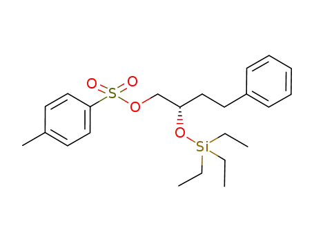 Molecular Structure of 913258-19-2 ((S)-4-phenyl-1-(p-tolylsulfonyloxy)-2-(triethylsiloxy)butane)