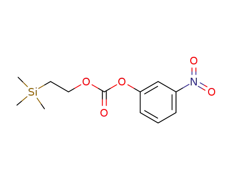 Molecular Structure of 78687-53-3 (Carbonic acid 3-nitro-phenyl ester 2-trimethylsilanyl-ethyl ester)