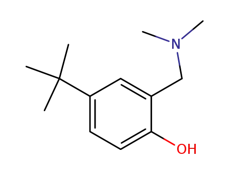 Molecular Structure of 97-43-8 (2-[(dimethylamino)methyl]-4-(1,1-dimethylethyl)phenol)