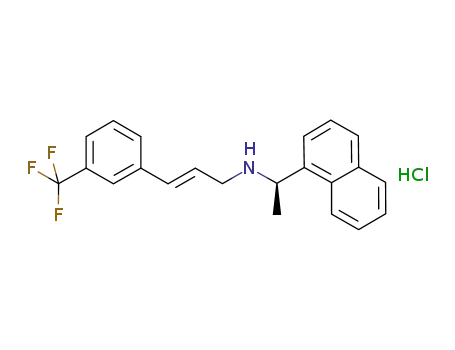 Molecular Structure of 1240705-66-1 (N-[(1R)-1-(naphthalen-1-yl)ethyl]-3-[3-(trifluoromethyl)phenyl]prop-2-en-1-amine hydrochloride)