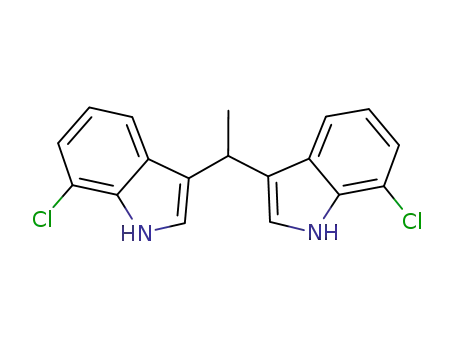 Molecular Structure of 1445721-16-3 (3,3’-ethane-1,1-diylbis(7-chloro-1H-indole))