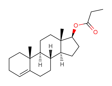 Molecular Structure of 4076-66-8 (androsten-(4)-yl-(17β)-propionate)