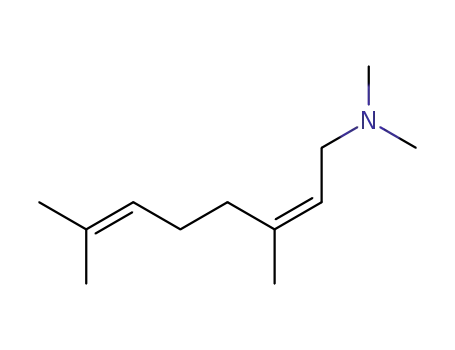Molecular Structure of 53652-01-0 (N,N,3,7-tetramethylocta-2,6-dien-1-amine)