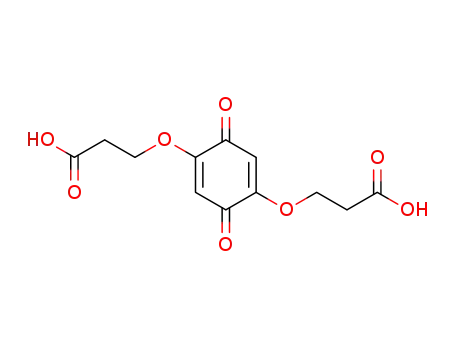 Molecular Structure of 72391-34-5 (1,4-Benzochinon-2,5-di-(3-oxypropansaeure))