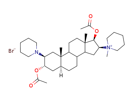 50700-72-6,Vecuronium bromide,[(3S,5S,8R,9S,10S,13S,14S)-17-acetyloxy-10,13-dimethyl-16-(1-methyl-3,4,5,6-tetrahydro-2H-pyridin-1-yl)-2-(1-piperidyl)-2,3,4,5,6,7,8,9,11,12,14,15,16,17-tetradecahydro-1H-cyclopenta[a]phenanthren-3-yl] acetate bromide;[(2S,3S,5S,8R,9S,10S,13S,14S,16S,17R)-17-acetyloxy-10,13-dimethyl-16-(1-methyl-3,4,5,6-tetrahydro-2H-pyridin-1-yl)-2-(1-piperidyl)-2,3,4,5,6,7,8,9,11,12,14,15,16,17-tetradecahydro-1H-cyclopenta[a]phenanthren-3-yl] acetate bromide;Piperidinium,1-[(2a,3R,5R,16a,17a)-3,17-bis- (acetyloxy)-2-(1-piperidinyl)androstan-16- yl]-1-methyl-,bromide;Vecuronium bromide (JAN/USAN);Vecoronium Bromide;Org-NC 45;Norcuron;Norcuron (TN);Vecuronium;16β-PIPECOLINIO-2β-PIPERIDINO-5α-ANDROSTAN-3α,17β-DIOL BROMIDE DIACETATE;ORG NC 45;VercuroniumBromide;Vecuronium Bromide CAS 50700-72-6;VECURONIUM BROMIDE,99%;Vecuromium bromide;Vencuronium;? Vecuronium bromide;