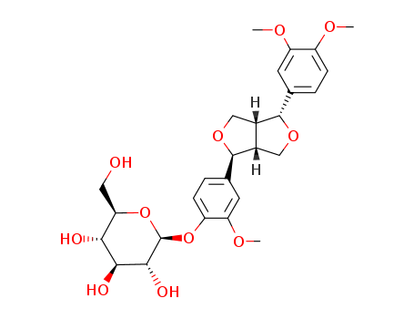 487-41-2,FORSYTHIN,Phillyrin(8CI);Phyllyrin (6CI);b-D-Glucopyranoside,4-[4-(3,4-dimethoxyphenyl)tetrahydro-1H,3H-furo[3,4-c]furan-1-yl]-2-methoxyphenyl,[1S-(1a,3aa,4b,6aa)]-;Phillyroside;