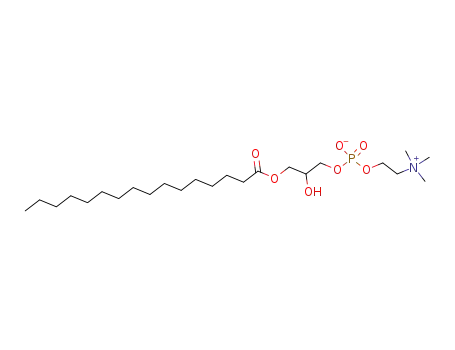 Molecular Structure of 17364-16-8 (1-PALMITOYL-SN-GLYCERO-3-PHOSPHOCHOLINE)