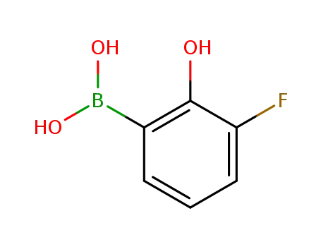 Molecular Structure of 259209-24-0 (Boronic acid, (3-fluoro-2-hydroxyphenyl)- (9CI))