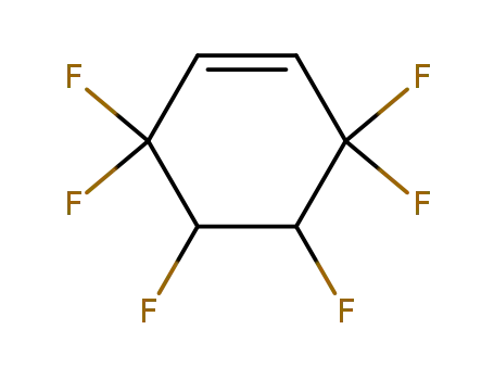 Molecular Structure of 703-16-2 (4H/5H-3,3,4,5,6,6-Hexafluor-cyclohexen)