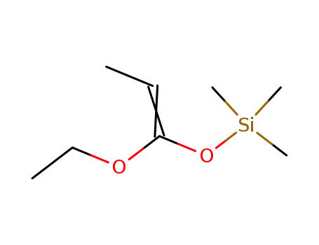Molecular Structure of 80675-53-2 (Silane, [(1-ethoxy-1-propenyl)oxy]trimethyl-)