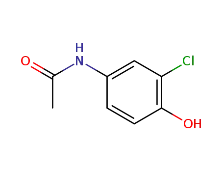 Molecular Structure of 3964-54-3 (3-CHLORO-4-HYDROXYACETANILIDE)