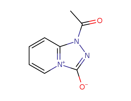Molecular Structure of 51330-53-1 (1-acetyl-1,2,4-triazolo<4,3-a>pyridinium-3-olate)