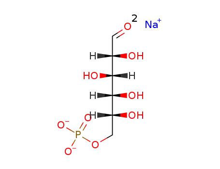 Molecular Structure of 3671-99-6 (D-Glucose-6-phosphate disodium salt)