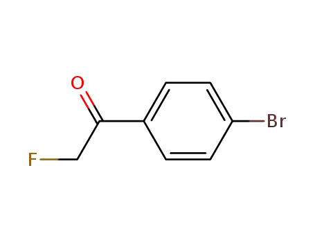 Molecular Structure of 403-30-5 (Ethanone, 1-(4-bromophenyl)-2-fluoro- (9CI))