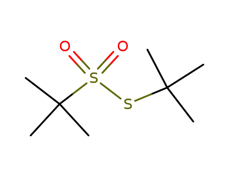 Molecular Structure of 31562-41-1 (S-tert-butyl 2-methylpropane-2-sulfonothioate)