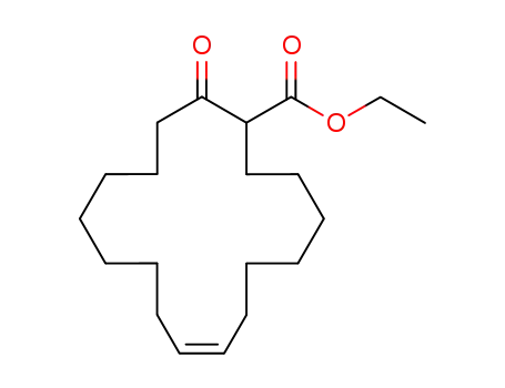 Molecular Structure of 157622-74-7 (2-ethoxycarbonyl-9-cycloheptadecenone)