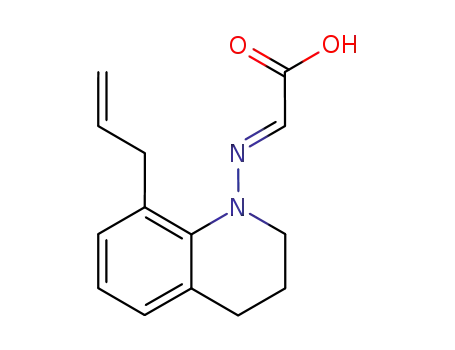 Molecular Structure of 1026530-18-6 ([(E)-8-Allyl-3,4-dihydro-2H-quinolin-1-ylimino]-acetic acid)