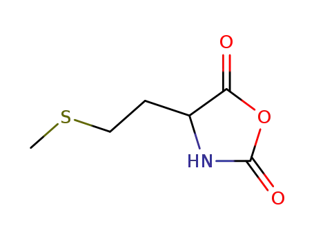 Molecular Structure of 5840-77-7 (4-[2-(methylthio)ethyl]oxazolidine-2,5-dione)