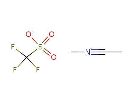 Molecular Structure of 76893-86-2 (N-methylacetonitrilium trifluoromethanesulphonate)