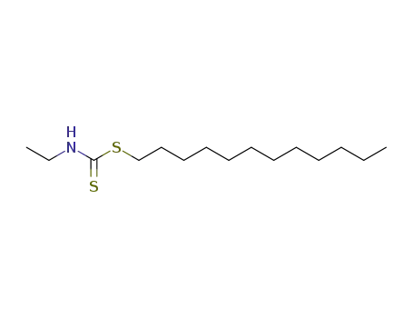 Molecular Structure of 83962-22-5 (Ethyl-dithiocarbamic acid dodecyl ester)