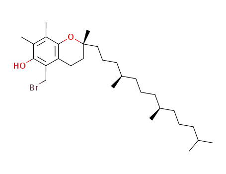 Molecular Structure of 2140-91-2 (5-bromomethyl-3,4-dihydro-2,7,8-trimethyl-2-(4,8,12-trimethyltridecyl)-2H-chromen-6-ol)