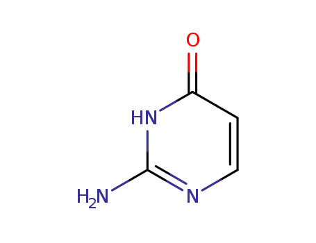Molecular Structure of 674-97-5 (2-AMINO-4-HYDROXYPYRIMIDINE)