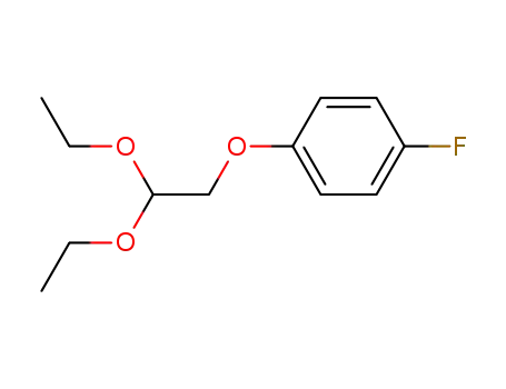 Molecular Structure of 59769-37-8 ((4-Fluorophenoxy)acetaldehyde Diethyl Acetal)