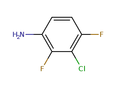 Molecular Structure of 2613-34-5 (3-CHLORO-2,4-DIFLUOROANILINE 99)