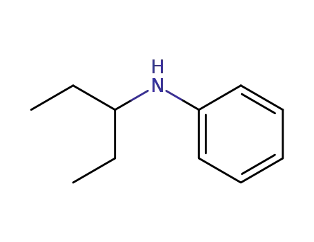 Molecular Structure of 2810-72-2 (Benzenamine, N-(1-ethylpropyl)-)