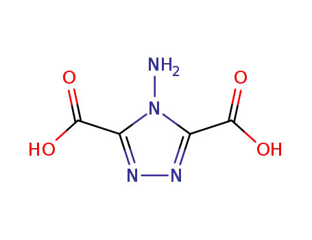 Molecular Structure of 860569-91-1 (4-amino-4<i>H</i>-[1,2,4]triazole-3,5-dicarboxylic acid)