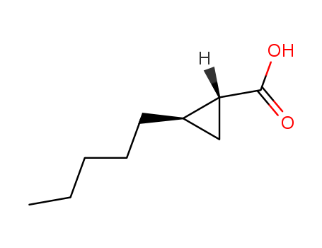 Cyclopropanecarboxylicacid, 2-pentyl-, (1R,2R)-rel-