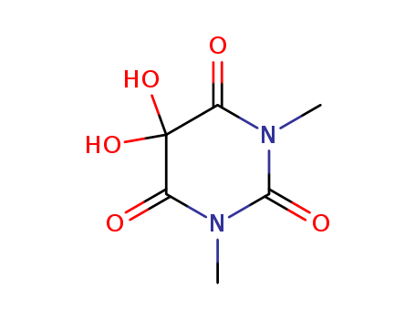 2,4,6(1H,3H,5H)-Pyrimidinetrione, 5,5-dihydroxy-1,3-dimethyl-