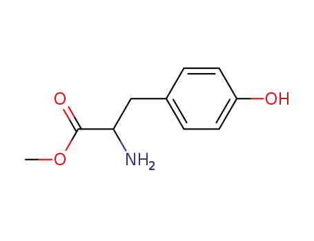 Molecular Structure of 18869-47-1 (METHYL 2-AMINO-3-(4-HYDROXYPHENYL)PROPANOATE)