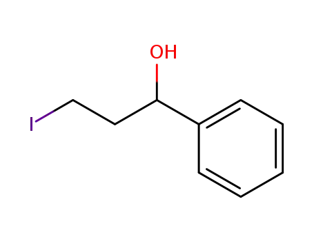 Molecular Structure of 62872-58-6 (Benzenemethanol, a-(2-iodoethyl)-)