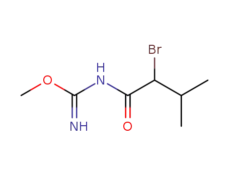 Molecular Structure of 860762-74-9 (<i>N</i>-(α-bromo-isovaleryl)-<i>O</i>-methyl-isourea)