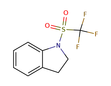 Molecular Structure of 1071493-89-4 (1-(trifluoromethylsulfonyl)indoline)