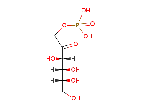Molecular Structure of 576-69-2 (Fructose-1-phosphate)