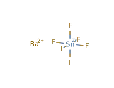 Molecular Structure of 21732-25-2 (Ba<sup>(2+)</sup>*SnF<sub>6</sub><sup>(2-)</sup>=Ba{SnF<sub>6</sub>})