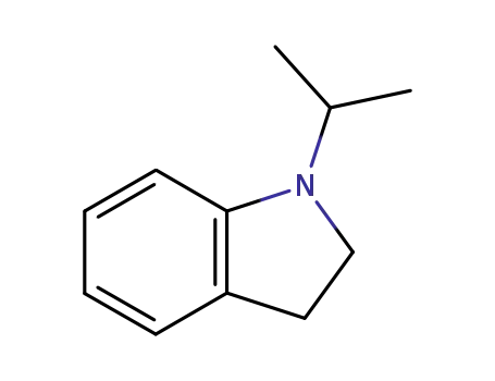 Molecular Structure of 5893-70-9 (1H-Indole,2,3-dihydro-1-(1-methylethyl)-(9CI))