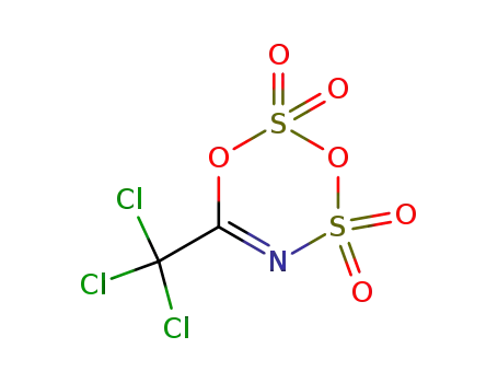 Molecular Structure of 58010-14-3 (1,3,2,4,5-Dioxadithiazine, 6-(trichloromethyl)-, 2,2,4,4-tetraoxide)
