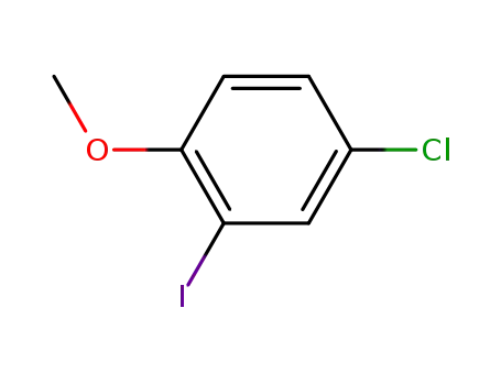 Molecular Structure of 52807-27-9 (4-CHLORO-2-IODOANISOLE)