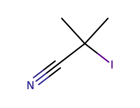 Molecular Structure of 19481-79-9 (2-Iodo-2-methylpropionitrile)